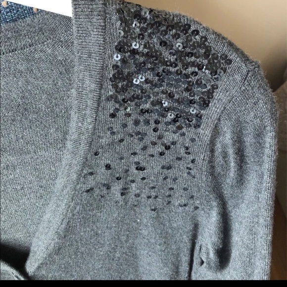 Merona Cardigan grey with sequins - Picture 2 of 5
